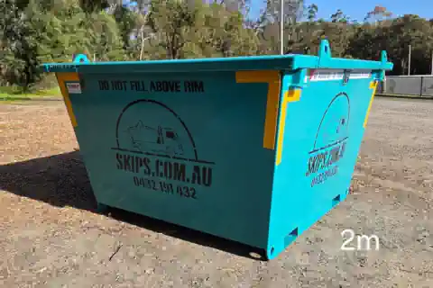 2m skip bin also known as 2 cubic metre skip bin